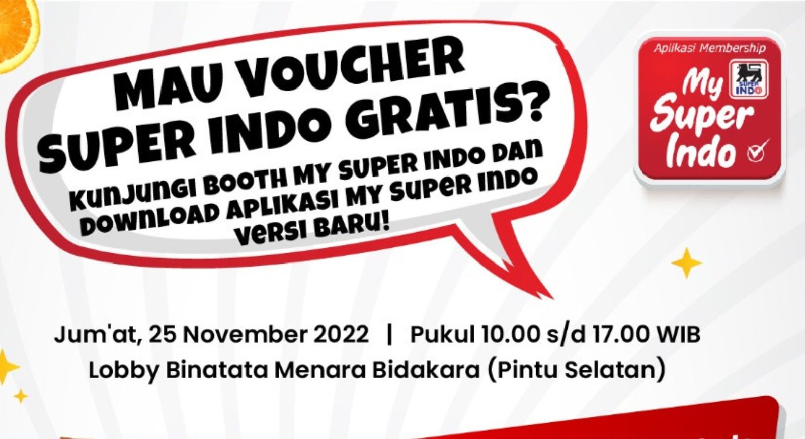 Booth Superindo di Bidakara